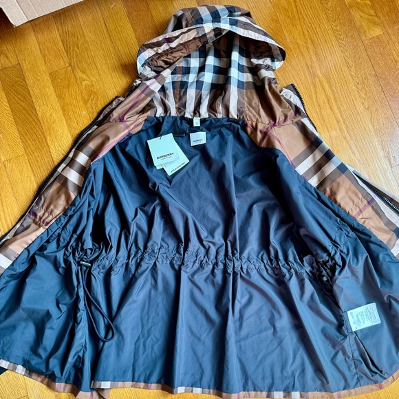 Burberry Bacton Check Lightweight Jacket Women Size 6 - Picture 9 of 16